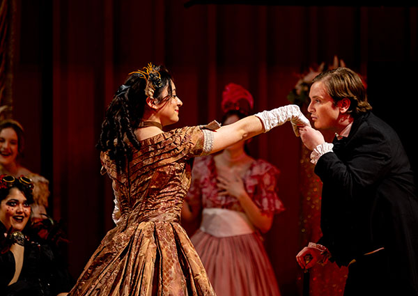 NIU College of Visual and Performing Arts student performers on stage
