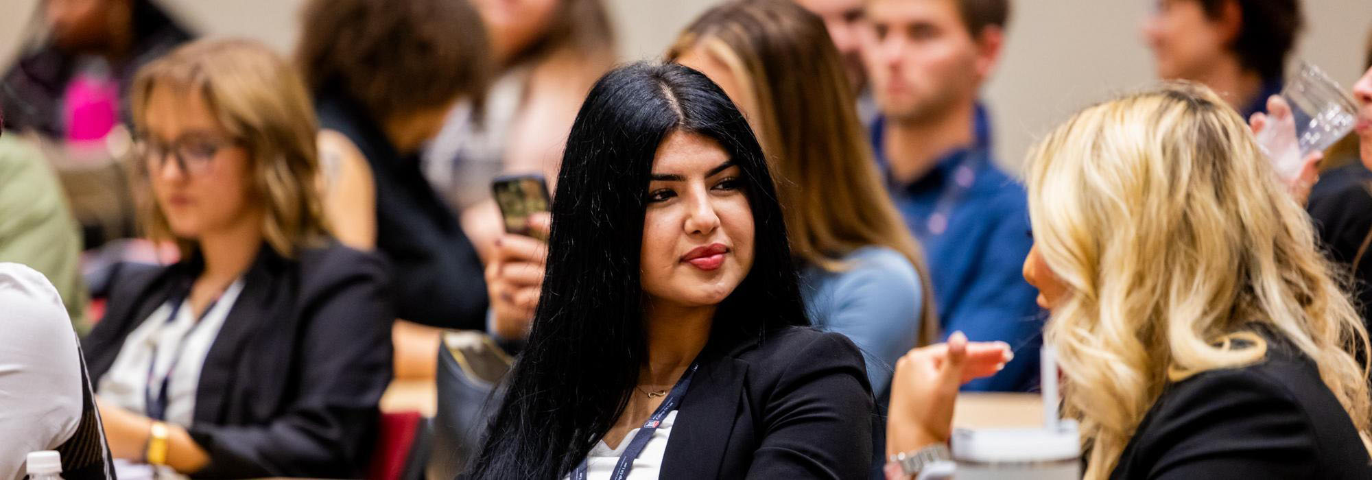 Students in a NIU Law classroom